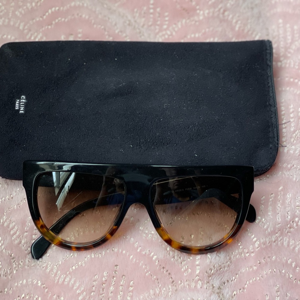 Celine Shadow Sunglasses CL 41026/S Black Havana